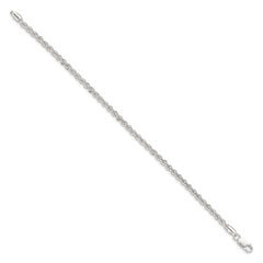 Sterling Silver 3mm Solid Rope Chain