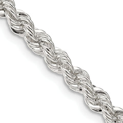 Sterling Silver 4.3mm Solid Rope Chain