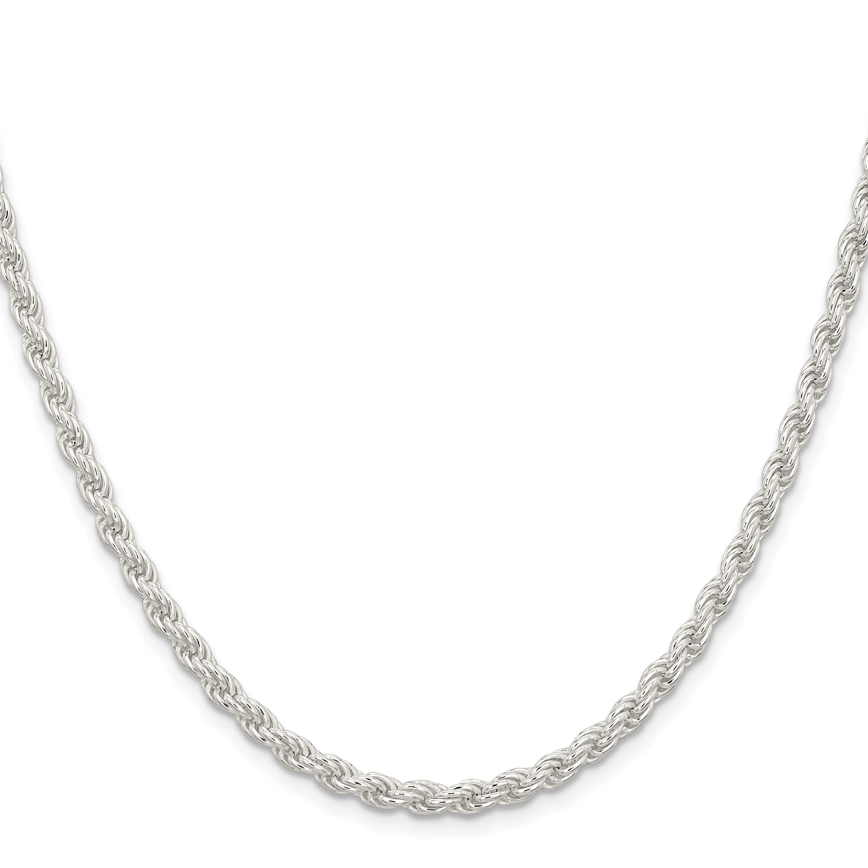 Sterling Silver 4.5mm Solid Rope Chain