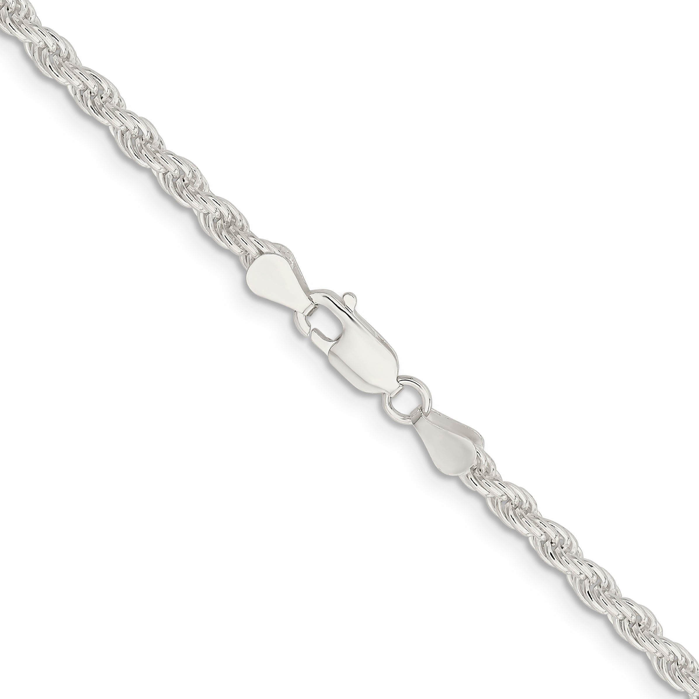 Sterling Silver 4.5mm Solid Rope Chain