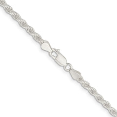 Sterling Silver 4.5mm Solid Rope Chain