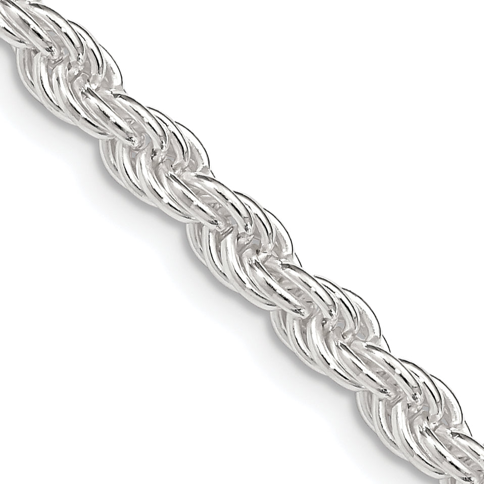 Sterling Silver 4.5mm Solid Rope Chain