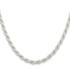 Sterling Silver 5mm Solid Rope Chain