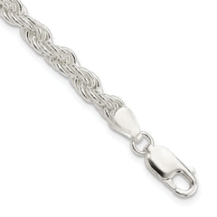 Sterling Silver 5mm Solid Rope Chain