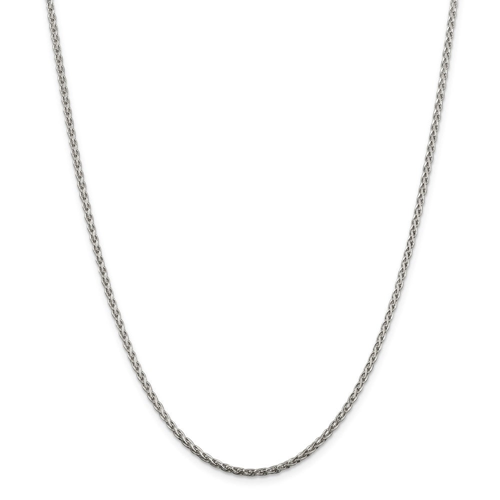 Sterling Silver 2mm Diamond-Cut Spiga Chain