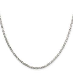 Sterling Silver 2.75mm Diamond-cut Spiga Chain