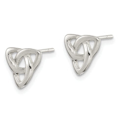 Sterling Silver 925 Celtic Knot Earrings with Polished Anti-Tarnish Finish