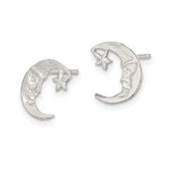 Sterling Silver Moon Mini Earrings