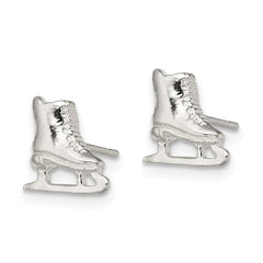 Sterling Silver Ice Skate Mini Earrings