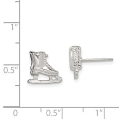 Sterling Silver Ice Skate Mini Earrings