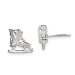 Sterling Silver Ice Skate Mini Earrings