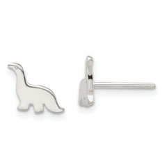 Sterling Silver Polished Dinosaur Post Earrings