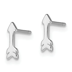 Sterling Silver Rhodium-plated Arrow Post Earrings