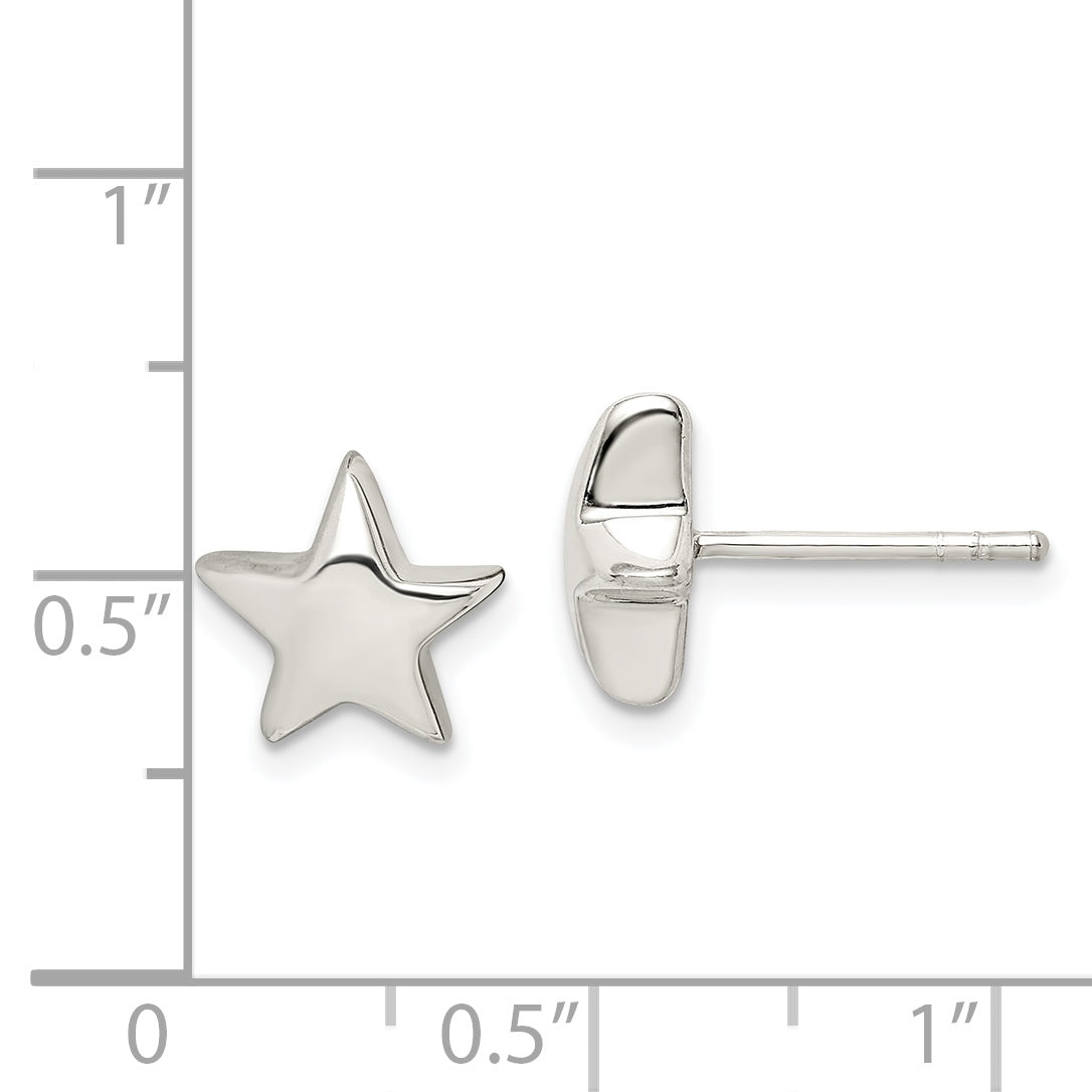 Sterling Silver Star Earrings