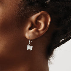 Sterling Silver Polished Butterfly Earrings