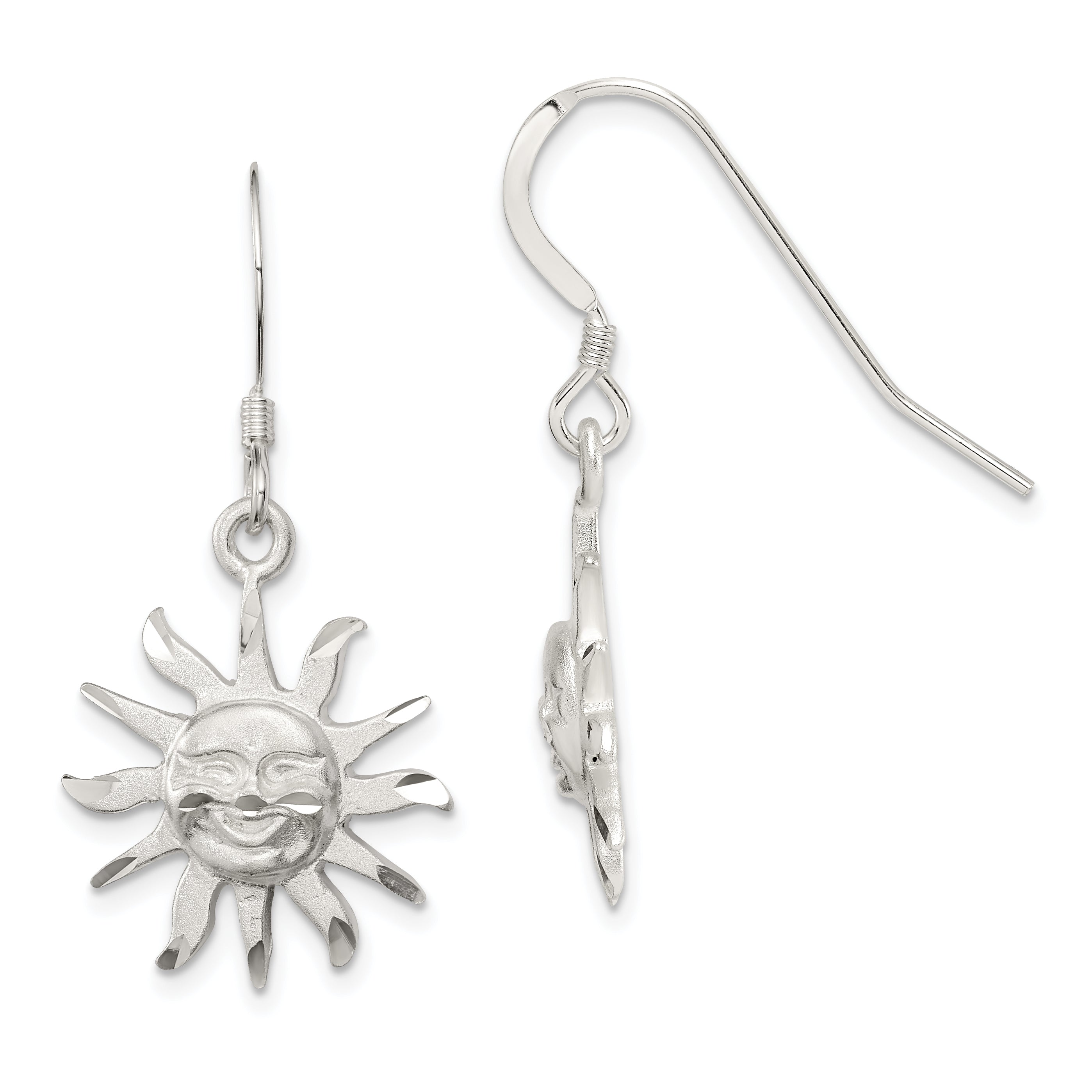 Sterling Silver Smiling Sunshine Earrings