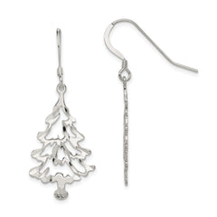 Sterling Silver Christmas Tree Earrings