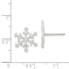 Sterling Silver Snowflake Post Earrings