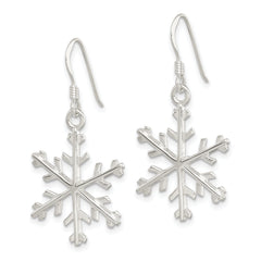 Sterling Silver Snowflake Dangle Earrings