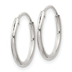 Sterling Silver 1.3mm Hoop Earrings