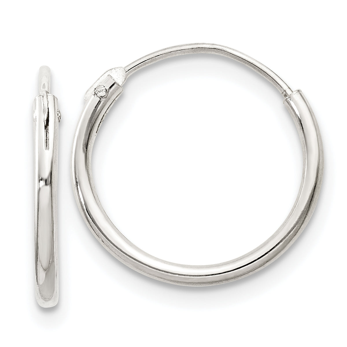 Sterling Silver 1.3mm Hoop Earrings