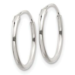 Sterling Silver 1.3mm Hoop Earrings