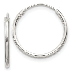 Sterling Silver 1.3mm Hoop Earrings