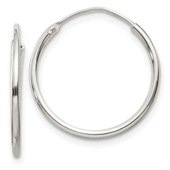 Sterling Silver 1.3mm Hoop Earrings