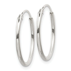 Sterling Silver 1.3mm Hoop Earrings