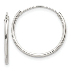 Sterling Silver 1.3mm Hoop Earrings