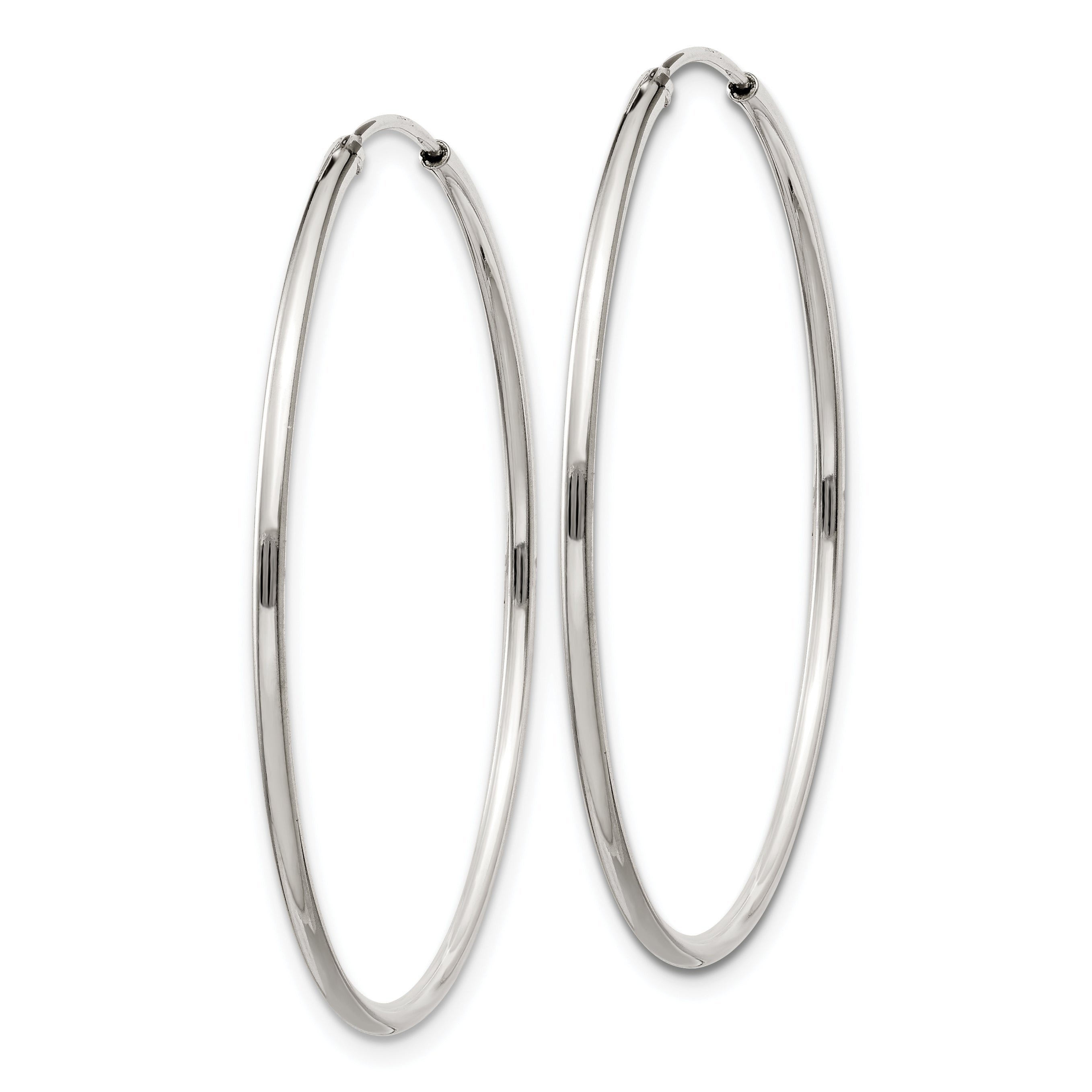 Sterling Silver 1.3mm Hoop Earrings