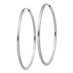 Sterling Silver 1.3mm Hoop Earrings