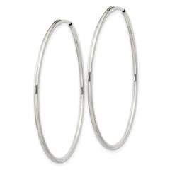 Sterling Silver 1.3mm Hoop Earrings