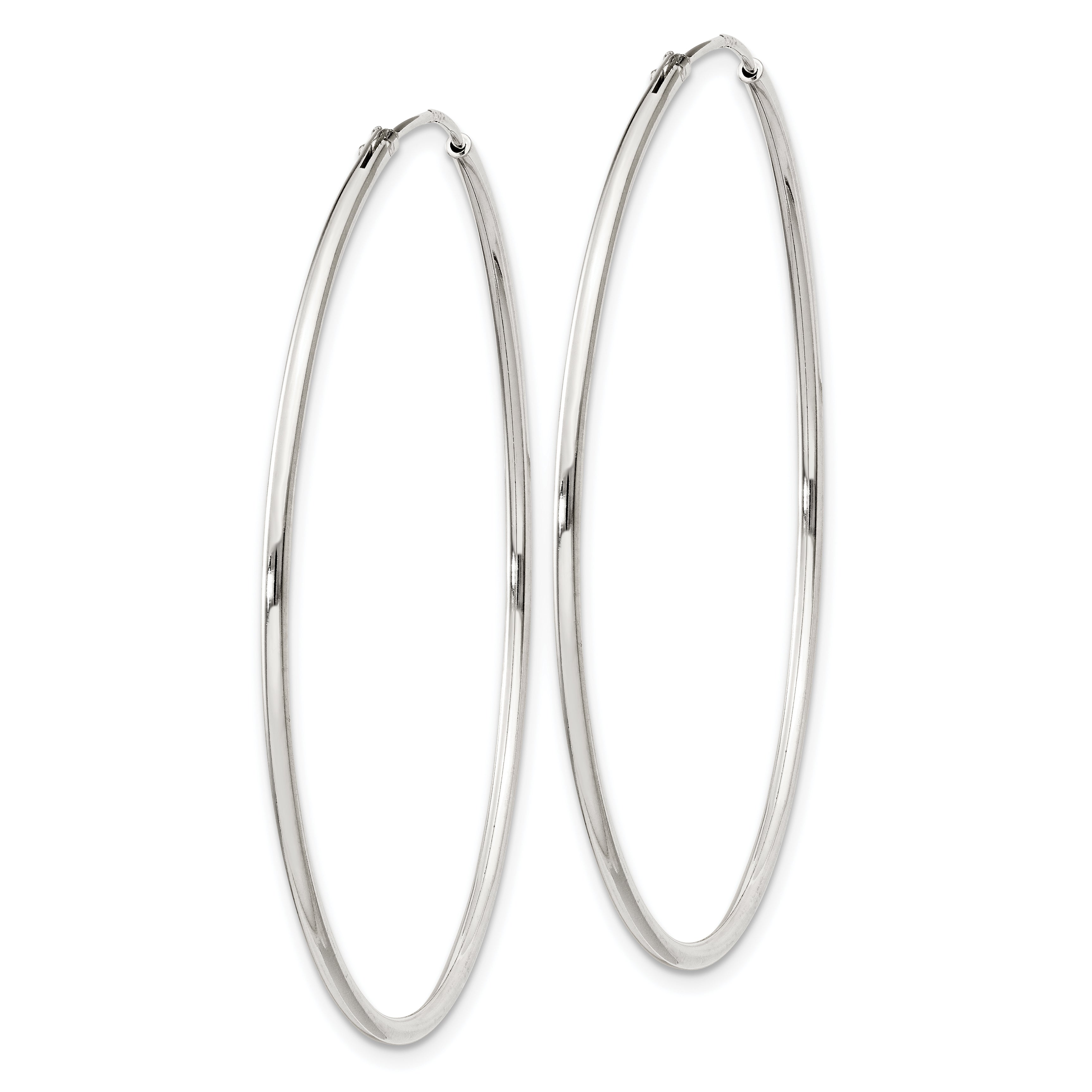 Sterling Silver 1.3mm Hoop Earrings