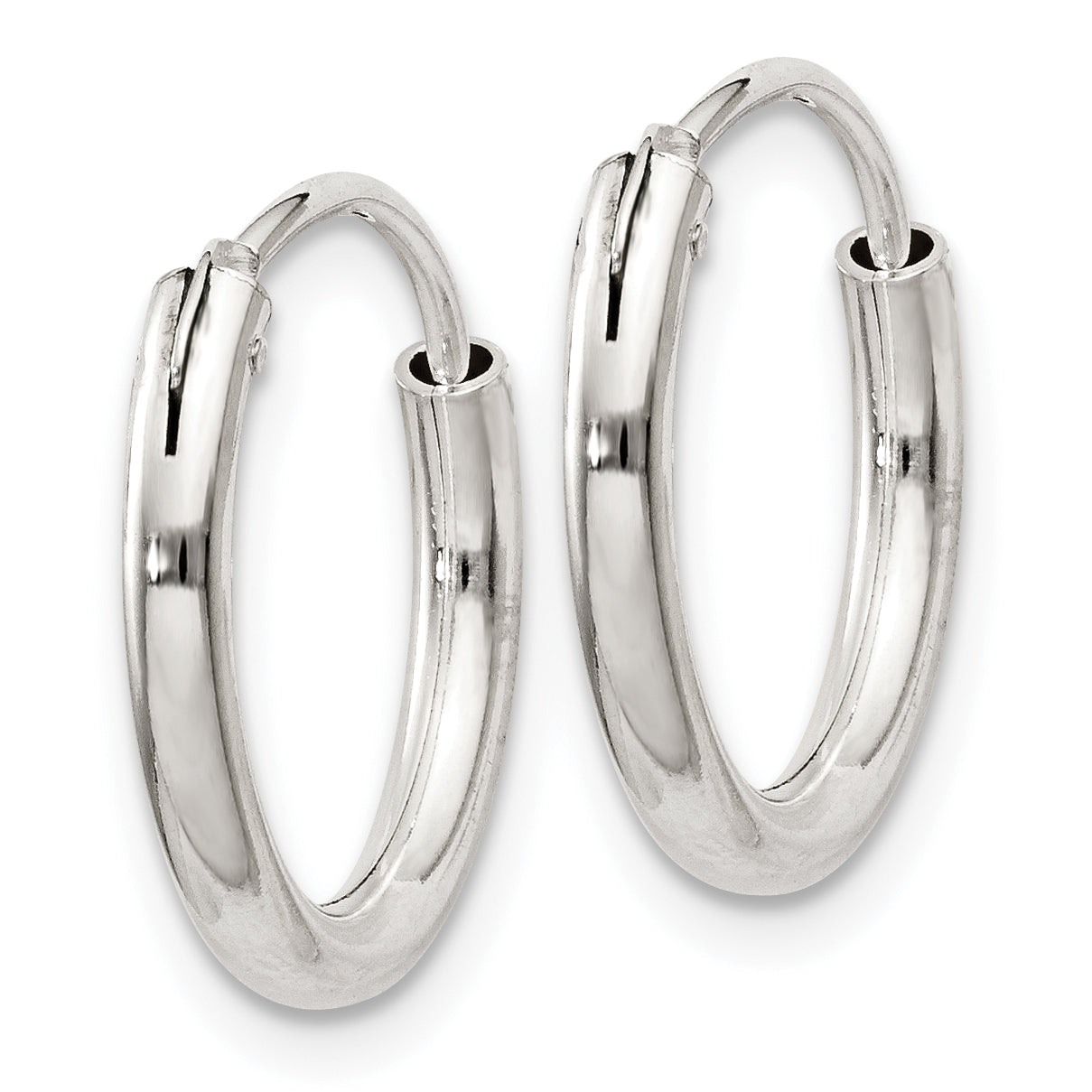 Sterling Silver 2mm Hoop Earrings