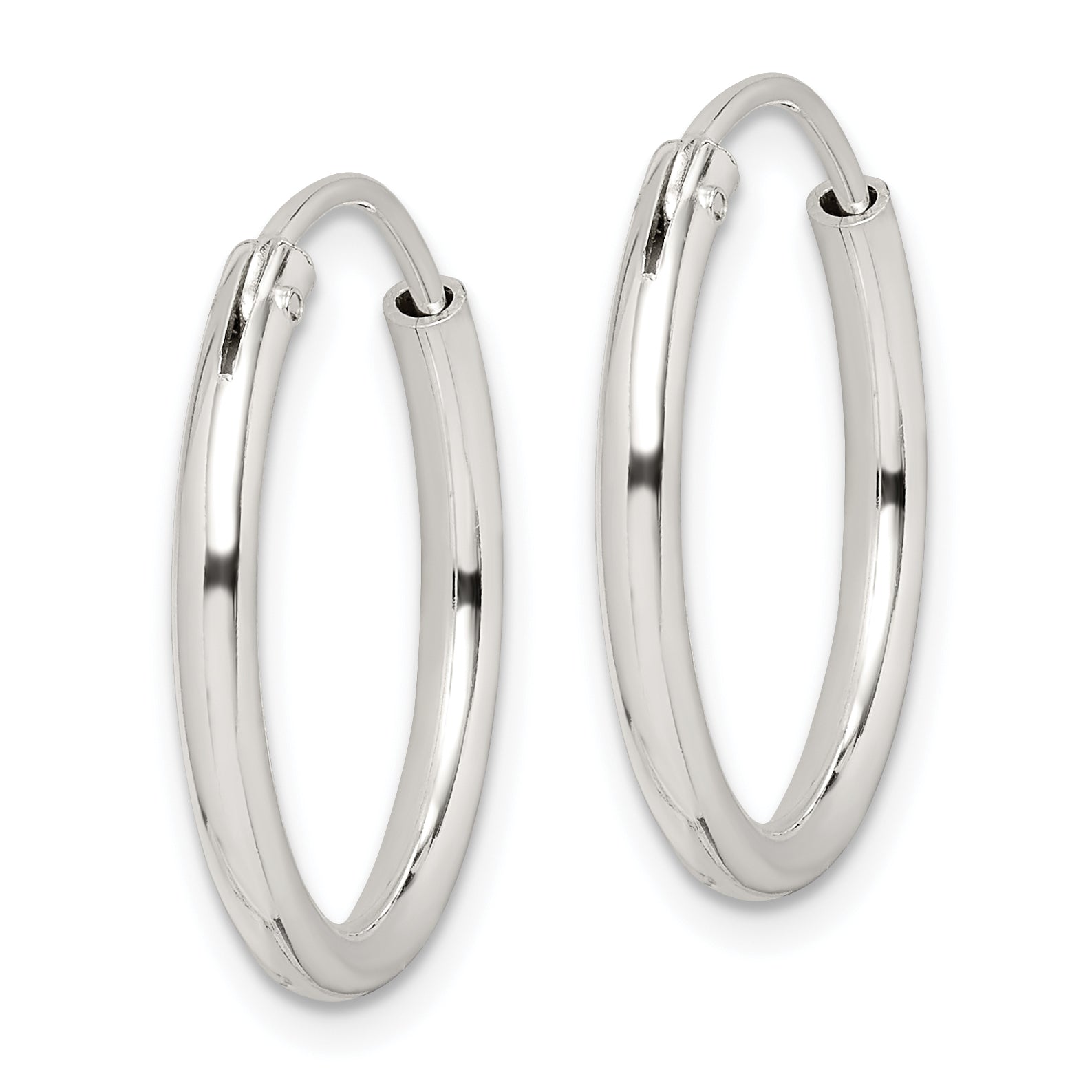 Sterling Silver 2mm Hoop Earrings