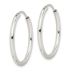 Sterling Silver 2mm Hoop Earrings