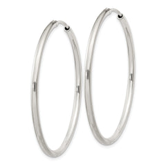 Sterling Silver 2mm Hoop Earrings