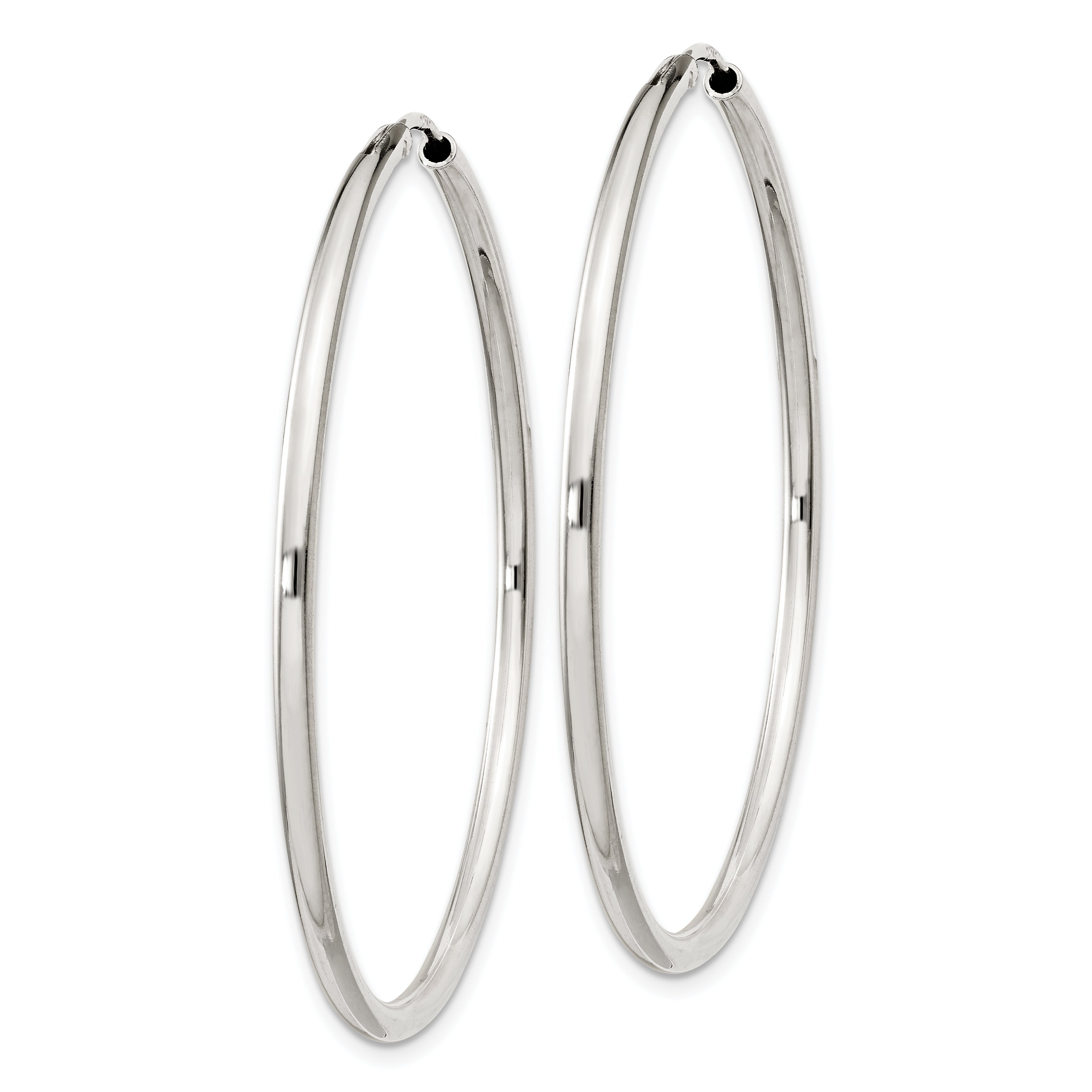 Sterling Silver 2mm Hoop Earrings