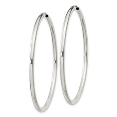 Sterling Silver 2mm Hoop Earrings