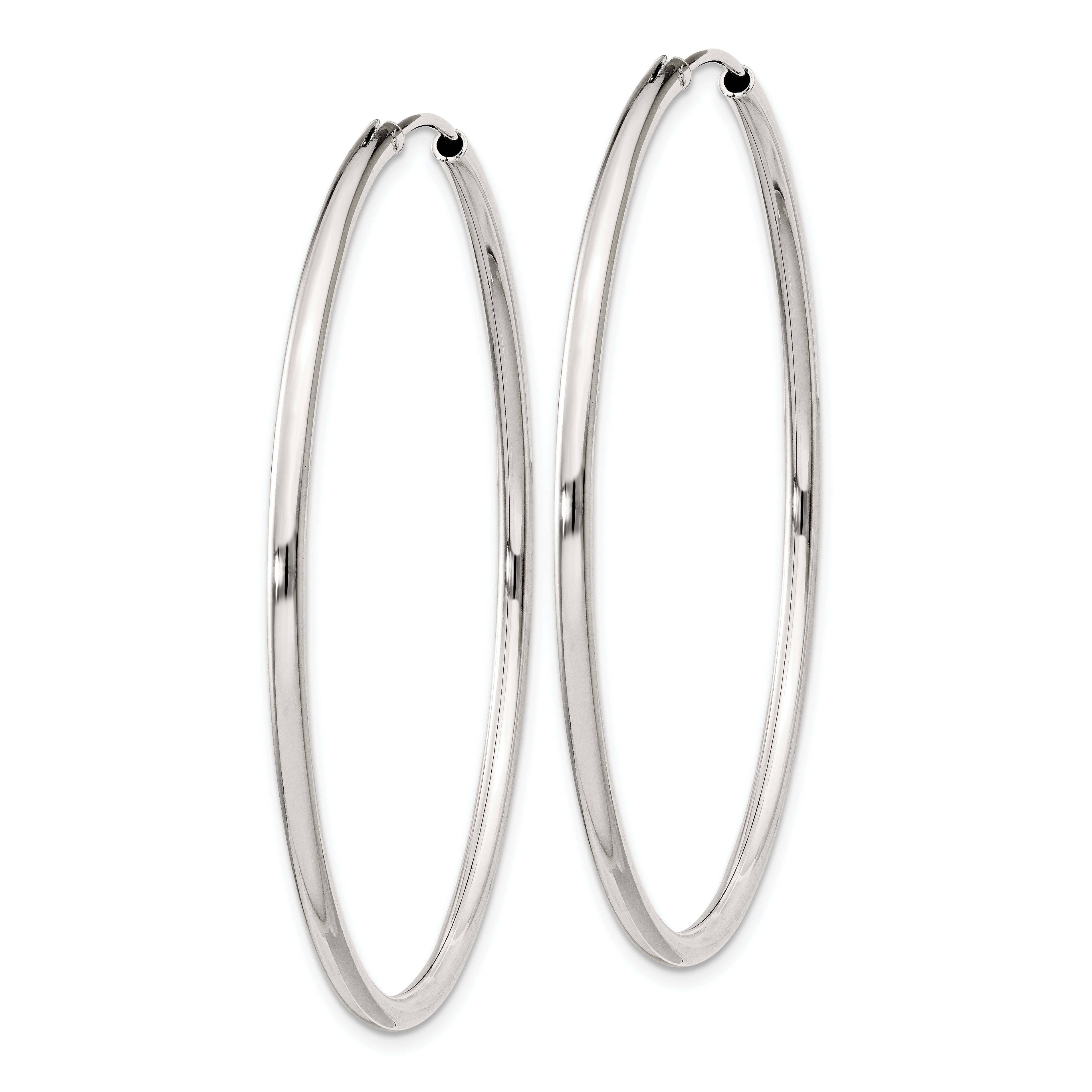 Sterling Silver 2mm Hoop Earrings