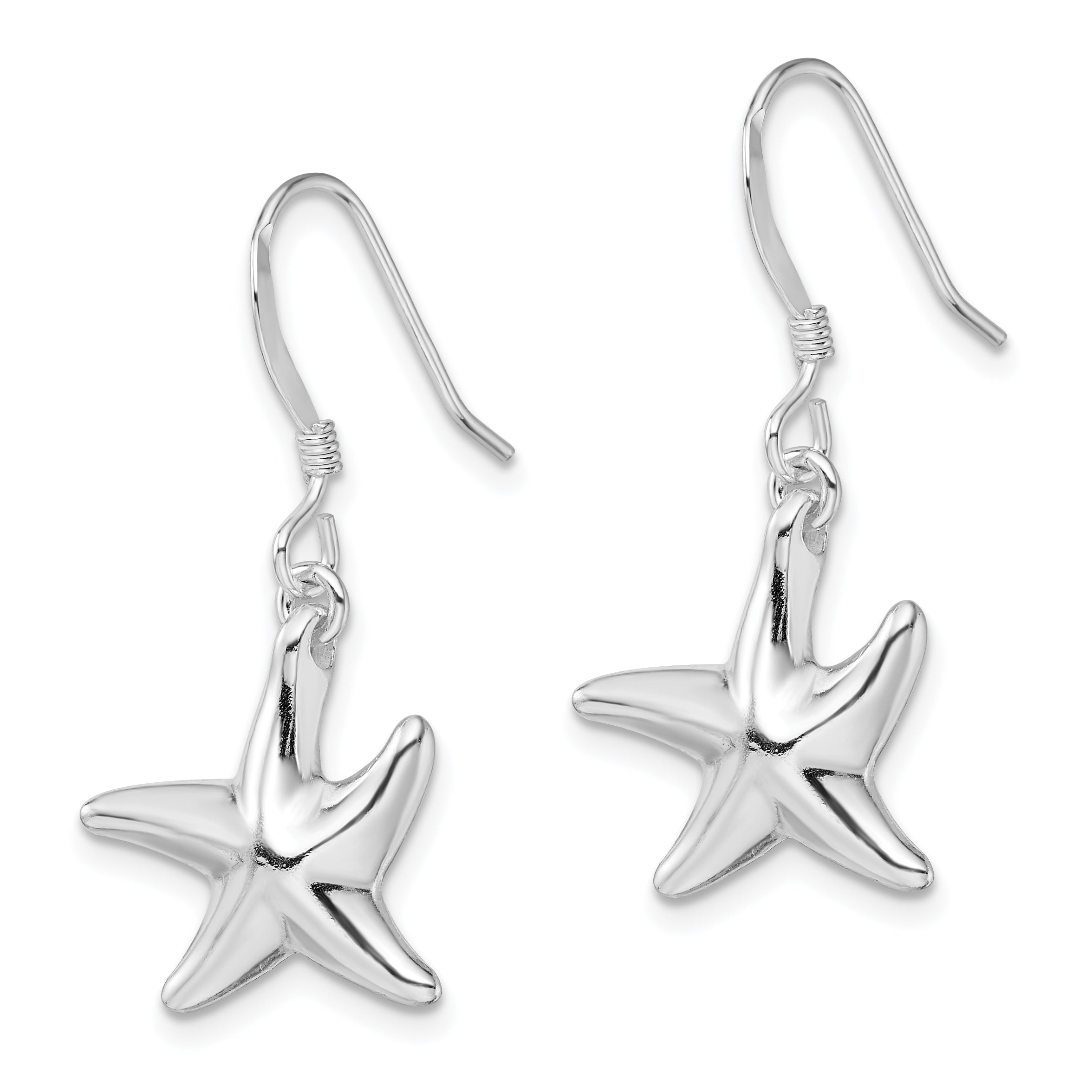 Sterling Silver Starfish Earrings