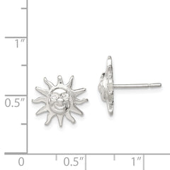 Sterling Silver Sun Mini Earrings