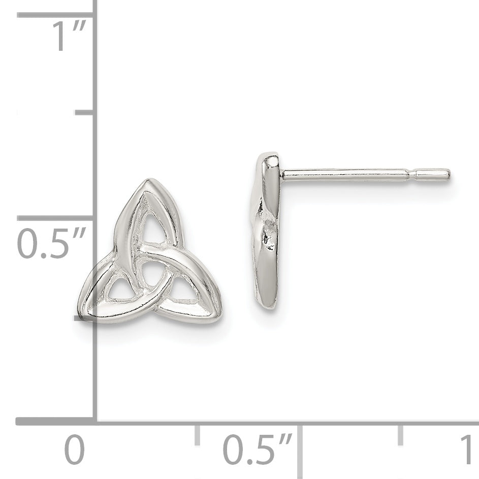 Sterling Silver Trinity Post Earrings