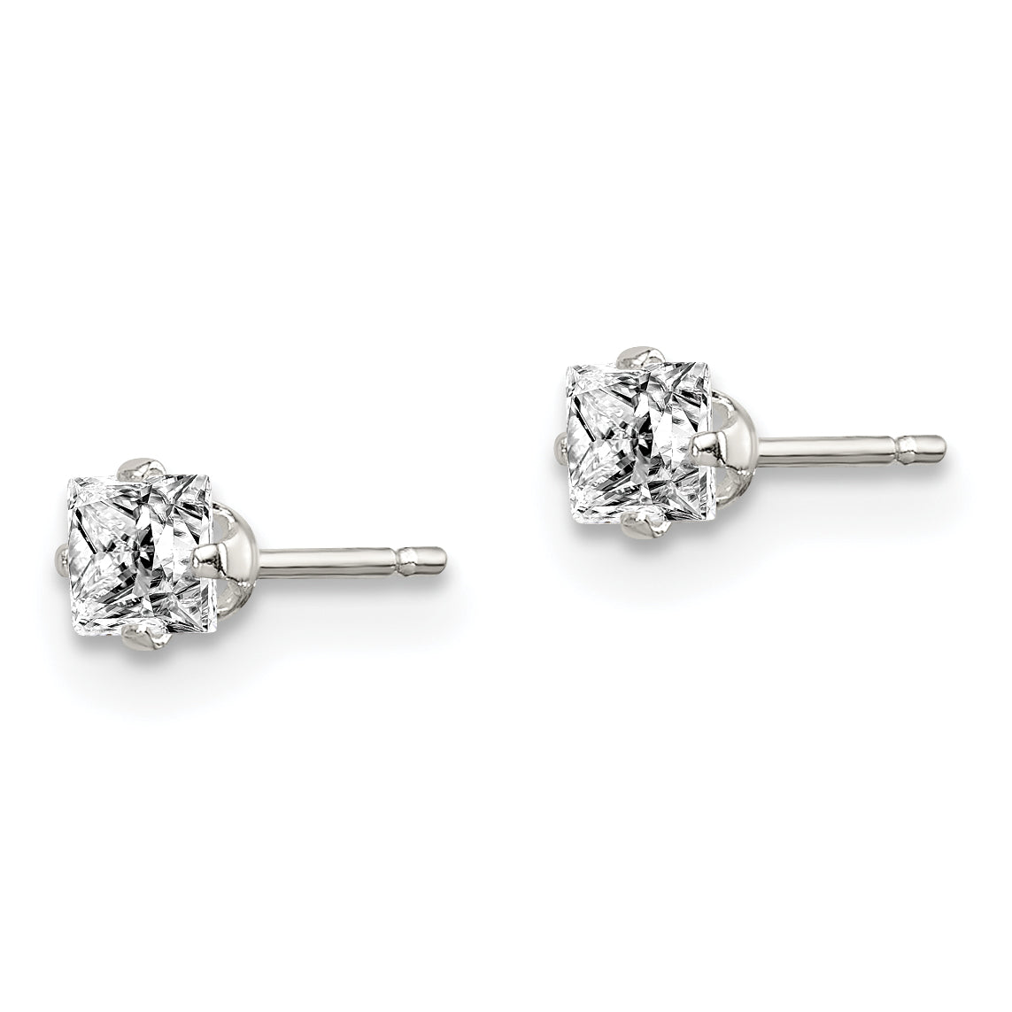 Sterling Silver  3 piece Stellux CrystalPost EarringSet