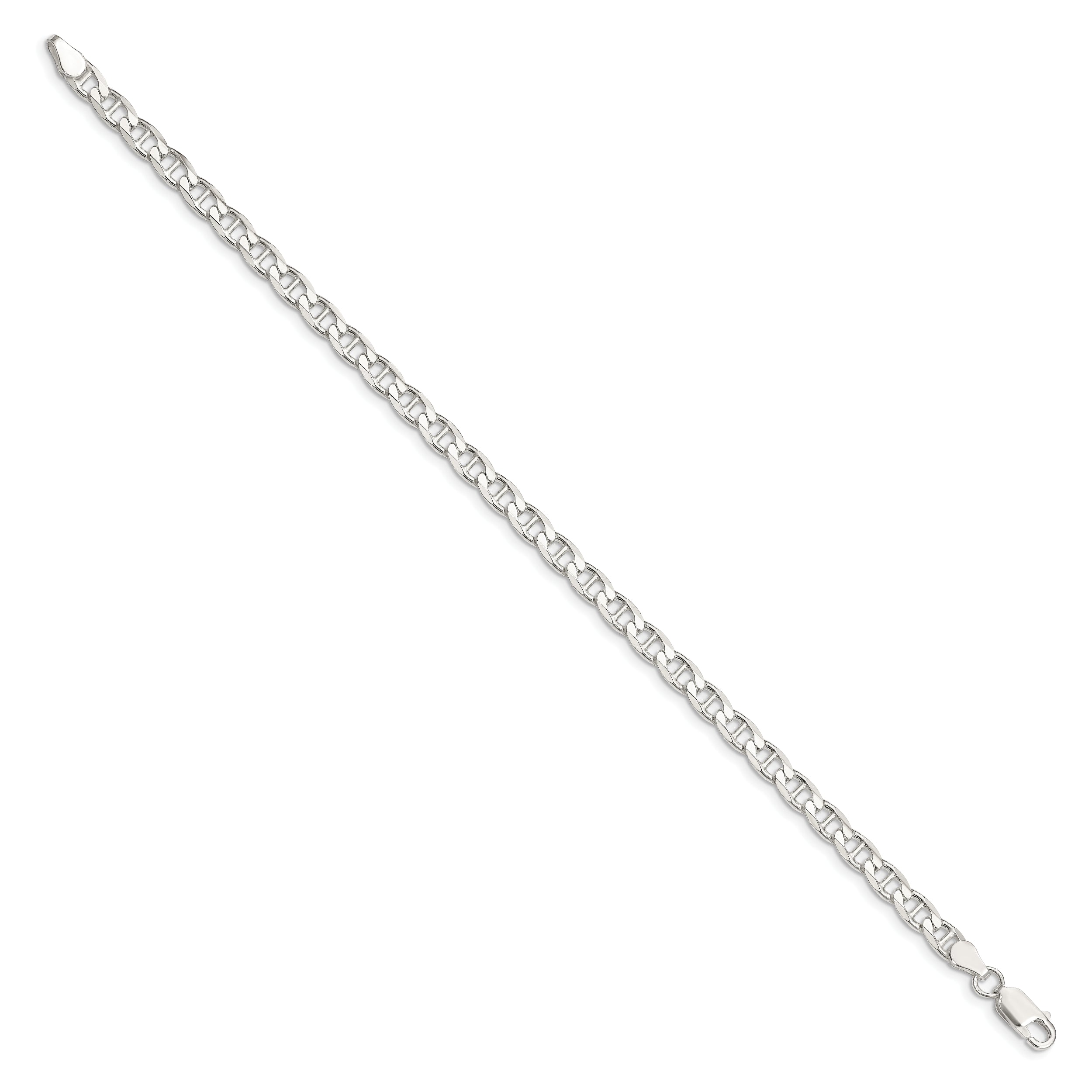 Sterling Silver 4.65mm Flat Cuban Anchor Chain