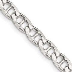 Sterling Silver 5.7mm Flat Cuban Anchor Chain