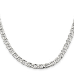 Sterling Silver 6.5mm Flat Cuban Anchor Chain