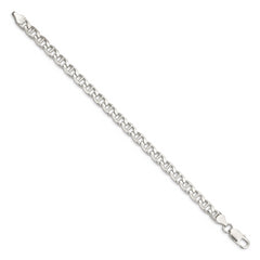 Sterling Silver 6.5mm Flat Cuban Anchor Chain