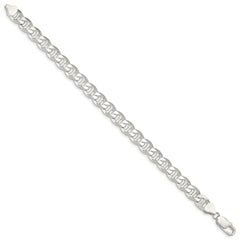 Sterling Silver 8.25mm Flat Cuban Anchor Chain